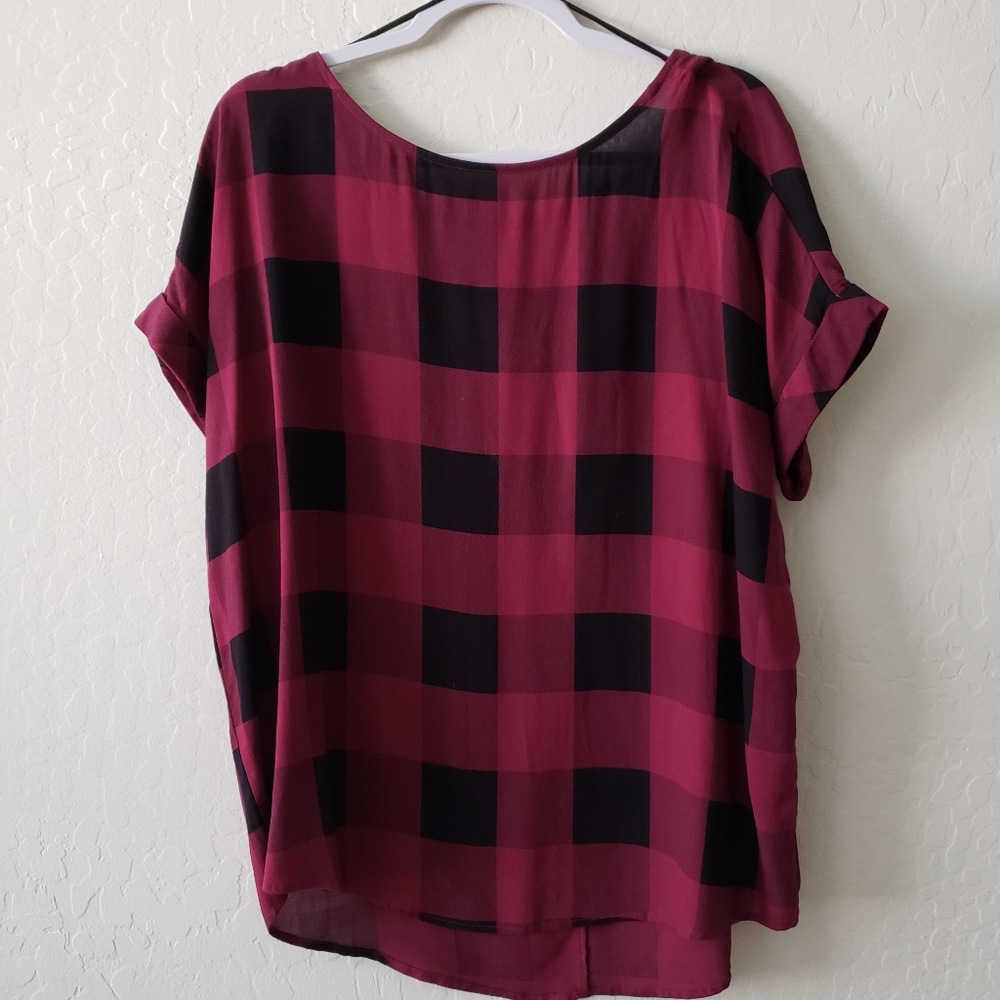 Women's Rock & Republic Checker Top